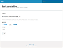 Tablet Screenshot of guyportman.com